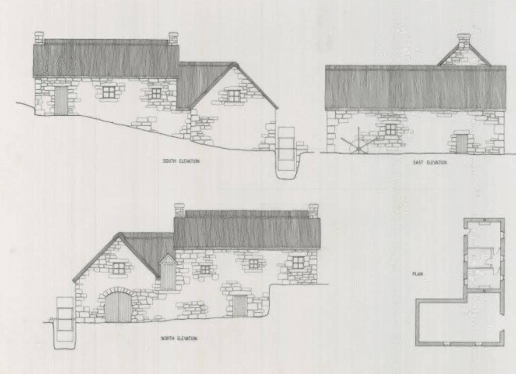 Burt Morris’ reconstruction of the Old Mill structure